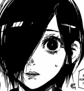 🐰 a0ca5481 Touka Kirishima Tokyo Ghoul Аниме, Манга, Тоука, Гуль telegram sticker