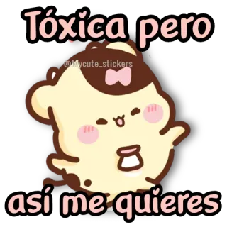 🍭Osita tóxica @Mycute_stickers whatsapp stickers