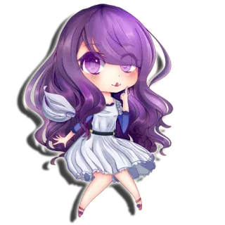 ☺️ 08778ee1 Chibi, Anime, Słodkie, Dziewczyna, Kreskówka telegram sticker