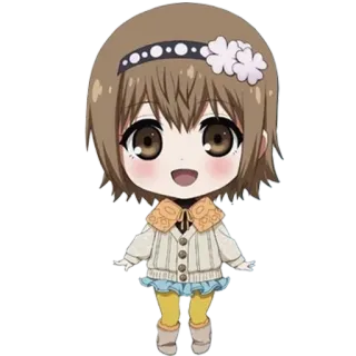 😃 2b424980 Anime, Postać, Słodkie, Kawaii, Chibi, Manga, Kreskówka telegram sticker