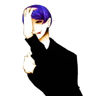 😈 e180d55b Anime, Wampir, Fanart, Sztuka cyfrowa, Ilustracja telegram sticker