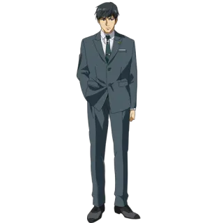 😐 ee87f234 mężczyzna, garnitur, krawat, formalny, postać telegram sticker