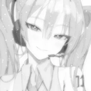 😊 3b7886c7 Hatsune Miku chica anime, vocaloid, japonés, pop, idol telegram sticker