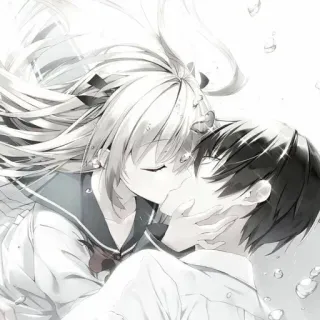 🤍 d8a4ecda Anime, Beso, Romance, Amor, Uniformes escolares telegram sticker