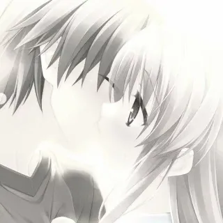 🤍 ee56ccc7 Anime, Romance, Beso, Pareja, Amor, Manga telegram sticker