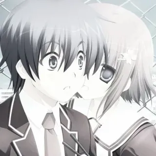 🤍 f3fcec16 Anime, Pareja, Romance, Uniforme escolar, Manga telegram sticker