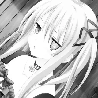 😑 f736243a Chica anime, Manga, Dibujo animado, Lindo, Ilustración telegram sticker