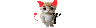 🐈 0e9c126f gato, diabo, gatinho, chifres, rabo telegram sticker