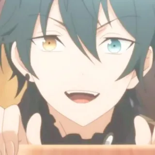 🧤 2132ccb8 Anime, Kartun, Karakter, Heterokromia, Senyum telegram sticker