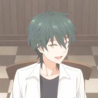 🧤 87199049 Anime, Karakter, Anak Laki-laki, Rambut Hijau, Kartun telegram sticker