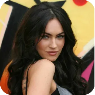 💇 42db697a Megan Fox เมแกน ฟ็อกซ์, นักแสดง, คนดัง, ภาพเหมือน, ผู้หญิง telegram sticker