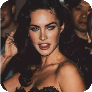 🙂 83b43371 Megan Fox เมแกน ฟ็อกซ์, คนดัง, นักแสดง, ภาพเหมือน, ผู้หญิง, สวย telegram sticker
