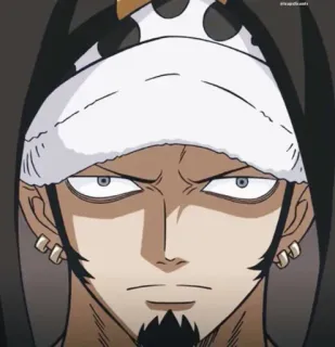 ⚜ 27944904 Trafalgar Law One Piece Anime, One Piece, Trafalgar Law, Karakter telegram sticker
