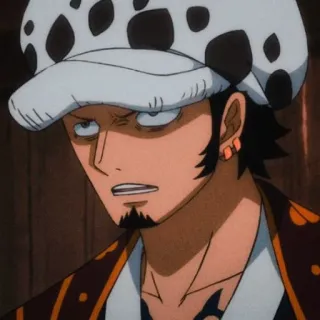 ⚜ d32977f2 Trafalgar Law One Piece anime, one piece, trafalgar law, kartun, karakter telegram sticker