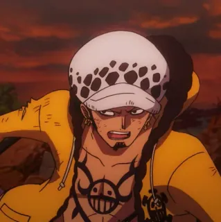 🩺 064aa801 Trafalgar Law One Piece 动漫, 海贼王, 特拉法尔加·罗, 海盗, 角色 telegram sticker