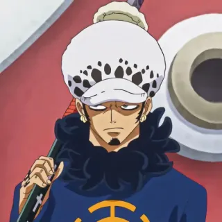 🫀 0744ee41 Trafalgar Law One Piece 动漫, 海贼王, 特拉法尔加·罗, 海盗, 角色 telegram sticker