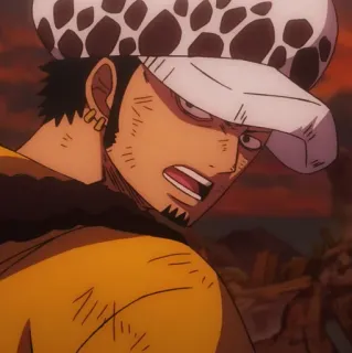 🩺 2c73c5be Trafalgar Law One Piece 动漫, 海贼王, 特拉法尔加·罗, 角色, 海盗 telegram sticker