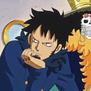 🩺 3844e2cc Trafalgar Law One Piece 动漫, 漫画, 海贼王, 特拉法尔加·罗, 角色 telegram sticker
