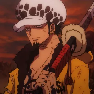 🩺 552885b4 Trafalgar Law One Piece 动漫, 海贼王, 特拉法尔加·罗, 海盗, 剑 telegram sticker