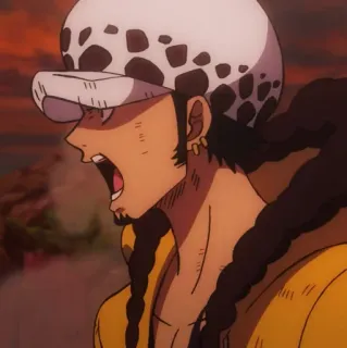 🩺 802c7b1d Trafalgar Law One Piece 动漫, 海贼王, 特拉法尔加·罗, 海盗, 漫画 telegram sticker