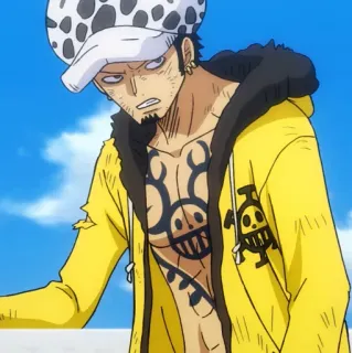 🫀 8ba7dbc3 Trafalgar Law One Piece 动漫, 海贼王, 特拉法尔加·罗, 角色 telegram sticker
