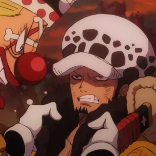 🩺 94cbe2ab Trafalgar Law One Piece 动漫, 海贼王, 特拉法尔加·罗, 海盗, 角色 telegram sticker