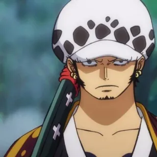 🩺 9bdd5572 Trafalgar Law One Piece 动漫, 海贼王, 特拉法尔加·罗, 海盗 telegram sticker