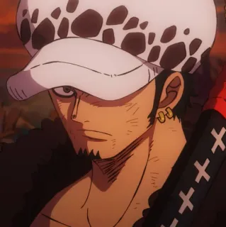 🩺 b9471ab6 Trafalgar Law One Piece 动漫, 漫画, 特拉法尔加·罗, 海贼王, 角色 telegram sticker