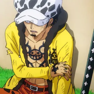 🫀 d1dbb6f3 Trafalgar Law One Piece 动漫, 海贼王, 特拉法尔加·罗, 漫画, 角色 telegram sticker
