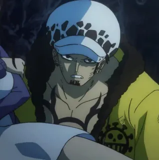 🩺 dfc6a413 Trafalgar Law One Piece 动漫, 海贼王, 特拉法尔加·罗, 角色, 海盗 telegram sticker