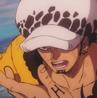 🩺 f2daed34 Trafalgar Law One Piece 动漫, 海贼王, 特拉法尔加·罗, 海盗, 船长 telegram sticker