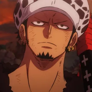 🫀 f75b6030 Trafalgar Law One Piece 动漫, 海贼王, 特拉法尔加·劳, 角色 telegram sticker