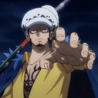 🩺 f944418f Trafalgar Law One Piece 动漫, 海贼王, 特拉法尔加·劳, 角色 telegram sticker