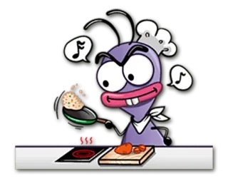 🍴 dbe88849 Desenho animado, Chef, Cozinha, Comida, Engraçado telegram sticker