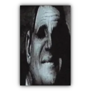 😱 96c7bfb6 potret, pria, skala abu-abu, gelap, menyeramkan telegram sticker