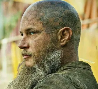 🩸 32c95736 Ragnar Lothbrok Vikings Рагнар, Викинги, История, Сериал, Трэвис Фиммел, Портрет персонажа, Рагнар Лодброк telegram sticker