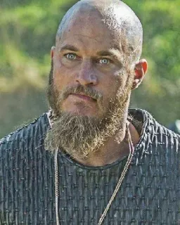 🩸 3b84e0c2 Ragnar Lothbrok Vikings Рагнар, Викинги, исторический, Трэвис Фиммел, воин, сериал telegram sticker