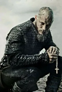 🩸 773880f9 Ragnar Lothbrok Vikings Рагнар, Викинги, Историческая драма, Трэвис Фиммел, Персонаж, Телевидение telegram sticker