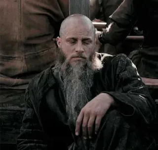 🩸 8381e7c8 Ragnar Lothbrok Vikings Рагнар, Викинги, Трэвис Фиммел, Историческая драма, Борода, Персонаж, Сериал telegram sticker