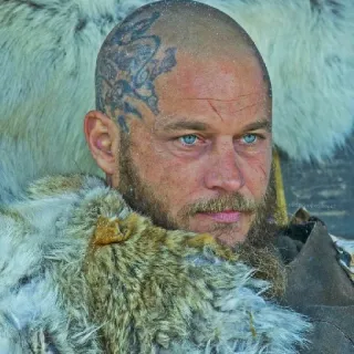 🩸 a3bd86ce Ragnar Lothbrok Vikings Рагнар, Викинги, Трэвис Фиммел, History Channel, Сериал, Воин, Викинг telegram sticker