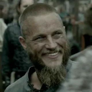 🩸 d6eff99e Ragnar Lothbrok Vikings Рагнар Лодброк, Викинги, Историческая драма, Скандинавский, Воин, Бородатый мужчина, Трэвис Фиммел telegram sticker