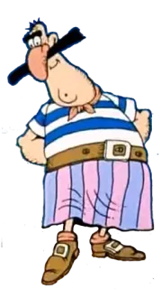 😶 1b94a7eb Captain Blaubär Käpt'n Blaubär Cartone animato, Capitano, Pirata, Bluebear, Animazione telegram sticker