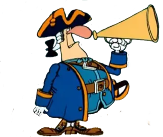 😠 62c8f07b cartone animato, pirata, capitano, ufficiale, vintage telegram sticker