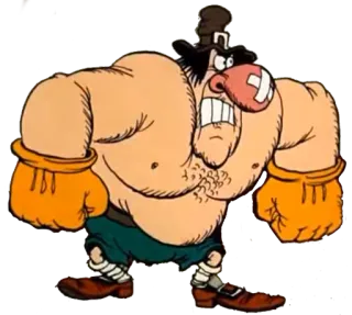 😡 c48b9ce4 Cartone animato, Boxe, Arrabbiato, Vintage, Personaggio, Combattente telegram sticker