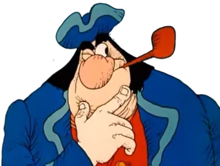 😐 ccad621a Captain Smollett Treasure Island pirata, capitano, mare, pipa, tesoro telegram sticker