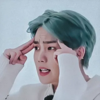 👿 0937e96a portrait, personne, homme, expression, penser, K-pop telegram sticker