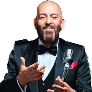 😍 72d450f9 男性, スーツ, マイク, 歌手, パフォーマー, エンターテイナー telegram sticker