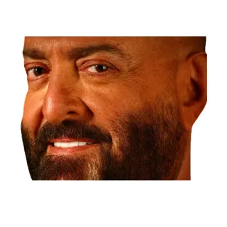 🧐 d7b77ef1 男, 顔, ひげ, ポートレート, クローズアップ telegram sticker