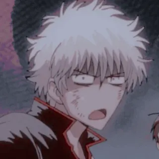 🥢 2330e009 Gintoki Sakata Gintama Anime, Gintama, Gintoki, Sakata Gintoki, Wütend, Lustig telegram sticker