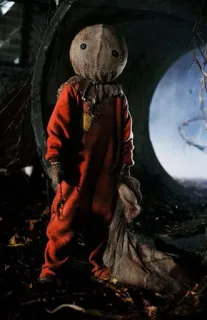 😐 8dd86674 Sam Trick 'r Treat halloween, horror, mask, creepy, sam, trick 'r treat telegram sticker